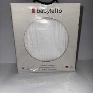 White Muslin Crib Sheet